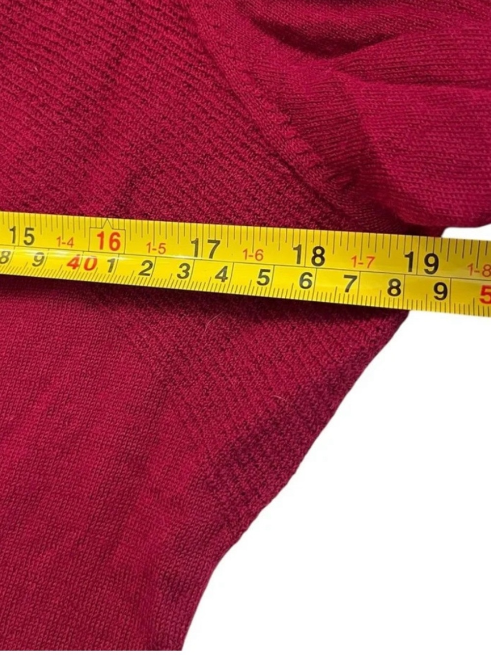 Brooks Brothers Womens Knit Sweater Extra Fine Merino Wool Berry Red Size Large - Picture 5 of 6